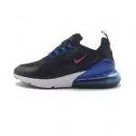 chaussures baskets nike homme air max 270 triple black red blue